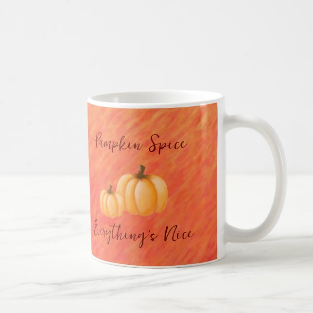 Herbst Vibes-Pumpkin Gewürz- Kaffeetasse (Rechts)