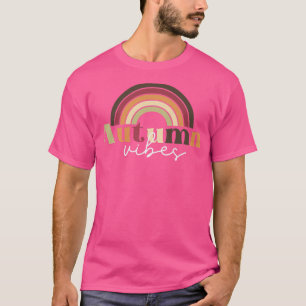 Herbst Vibes Rainbow Vintag Style Fall Thanksgivi T-Shirt