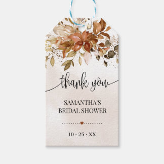 Herbst Vielen Dank Brautparty Gastgeschenk Hochzei Geschenkanhänger