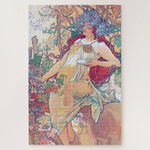 Herbst (vier Jahreszeiten), Alphonse Mucha Puzzle