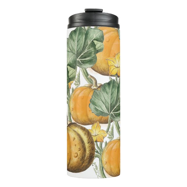 Herbst Vintage Pumpkins Thermosbecher (Vorderseite)