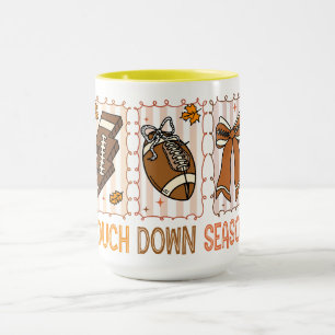 Herbst Vintager Fußballspieltag Tasse