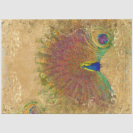 Herbst Vintager Pfauenfederhalter Seidenpapier