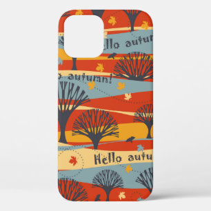 Herbst Vintages nahtloses Baummuster, Ahorn Case-Mate iPhone Hülle