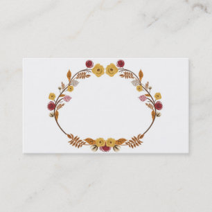 Herbst-Visitenkarte Visitenkarte