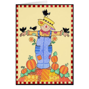 Herbst-Vogelscheuche