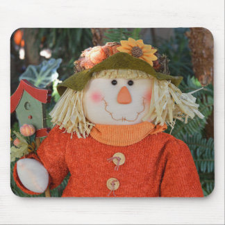 Herbst-Vogelscheuche-Puppe Mousepad