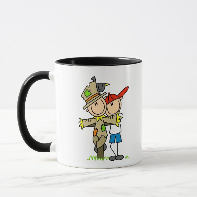 Herbst Vogelscheuche Tasse (Links)