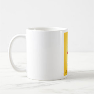 Herbst-Vogelscheuche und Kürbisse Herbsternte Kaffeetasse