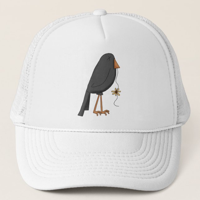Herbst-Vogelscheuchen · Krähe Truckerkappe (Vorderseite)