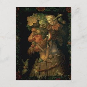 Herbst, von einer Reihe, welche die vier darstellt Postkarte