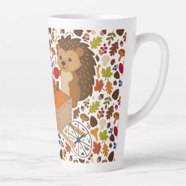 Herbst-Wald-Freunde 17oz Latte-Tasse Milchtasse (Rechts)