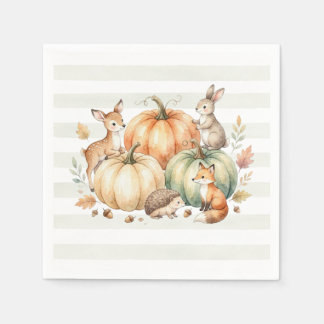 Herbst-Waldtier-Servietten Serviette