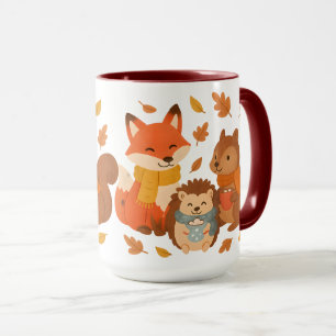 Herbst-Waldtiere Keramikbecher Tasse