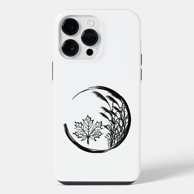 Herbst-Wappen iPhone Hülle (Rückseite)
