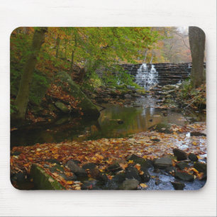 Herbst-Wasserfall und Bach Pennsylvania Natur Mousepad