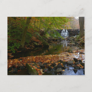 Herbst-Wasserfall und Bach Pennsylvania Natur Postkarte