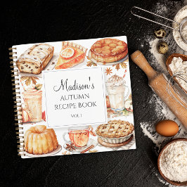 Herbst Wasserfarbe Rezept Kochbuch 3 Ring Bind Notizbuch