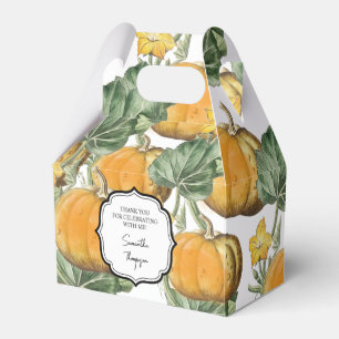 Herbst Wasserfarbe Vintage Pumpkins Geschenkschachtel