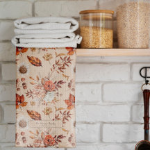 Herbst-Wasserfarben-Blumen-Name personalisiert