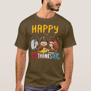 Herbst Weihnachts Igel Halloween Thappy Tha T-Shirt