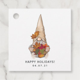 Herbst Whimsical Nordic Harvest Gnomes Geschenkanhänger
