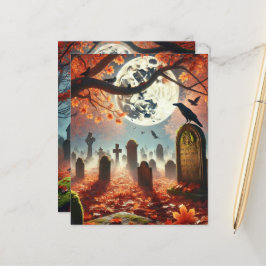 Herbst Whimsigoth Misty Graveyard Scrapbook Paper