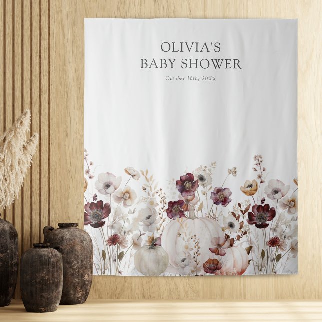 Herbst Wildblume Baby Showkabine Foto Wandteppich (Von Creator hochgeladen)