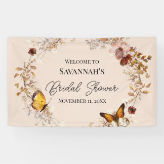 Herbst-Wildblumen-Aquarell-Junggesellinnen-Abschie Banner