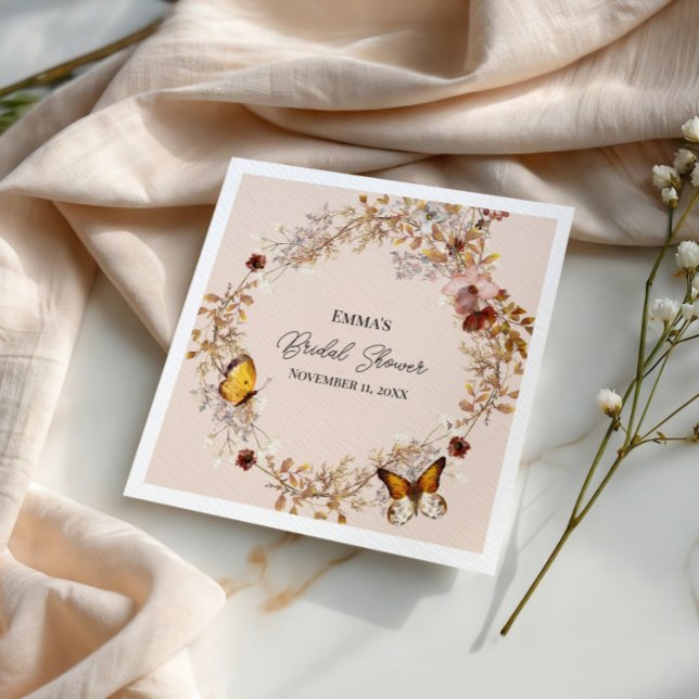 Herbst-Wildblumen-Aquarell-Papier-Serviette Serviette (Von Creator hochgeladen)