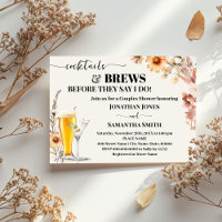 Herbst Wildblumen Cocktails & Brews Paare Dusche