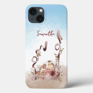 Herbst Wilde Blume - Personalisierter Name der Vög Case-Mate iPhone Hülle