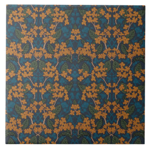 Herbst-William-Morris-Stil-Muster Fliese