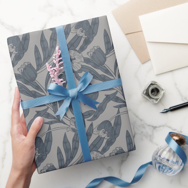 Herbst-William-Morris-Stil-Muster Geschenkpapier (Schenken)