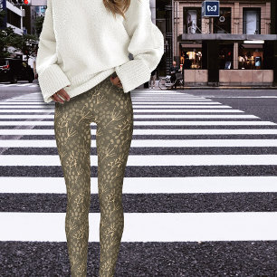 Herbst Winter Botanicals Twigs Leggings