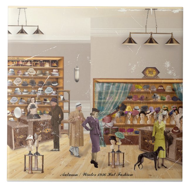 Herbst - Winter Mode, 1934 Fliese (Vorderseite)