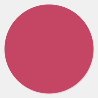 Herbst Winterfarbe Viva Magenta Runder Aufkleber