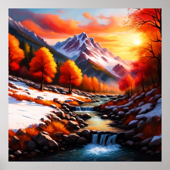 Herbst wird Winter Poster (Vorne)