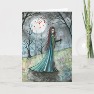 Herbst Wood Vampire Gothic Card Notecard Karte