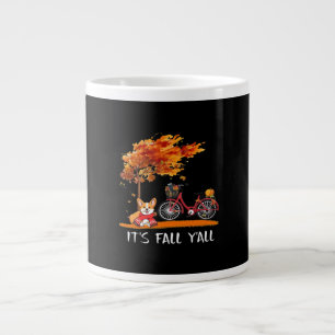 Herbst Y’all Cardigan Dog Autumn Design Funny G Jumbo-Tasse