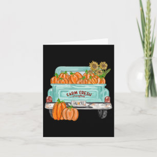 Herbst Y'all Truck Pumpkin Sonnenblumen Herbst Her Karte