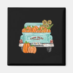 Herbst Y'all Truck Pumpkin Sonnenblumen Herbst Her Magnet