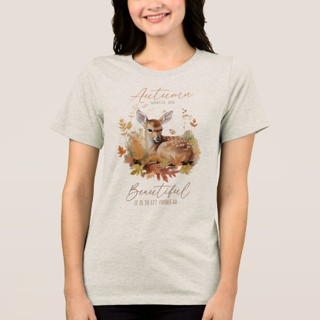 Herbst zeige uns  Tri-Blend shirt (Vorderseite)