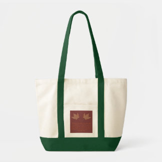 Herbst-Zitat-Tasche Georges Eliot Tragetasche