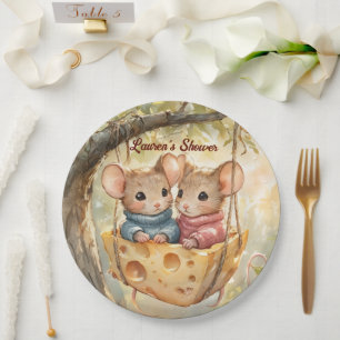 Herbst-Zwillinge-Baby-Party-Teller Pappteller