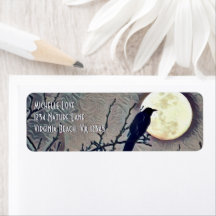 Herbstadresse für Vollmond und Crow