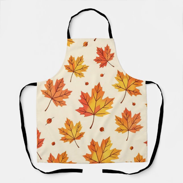 Herbstahornblätter-Fallmuster Schürze (Vorderseite)
