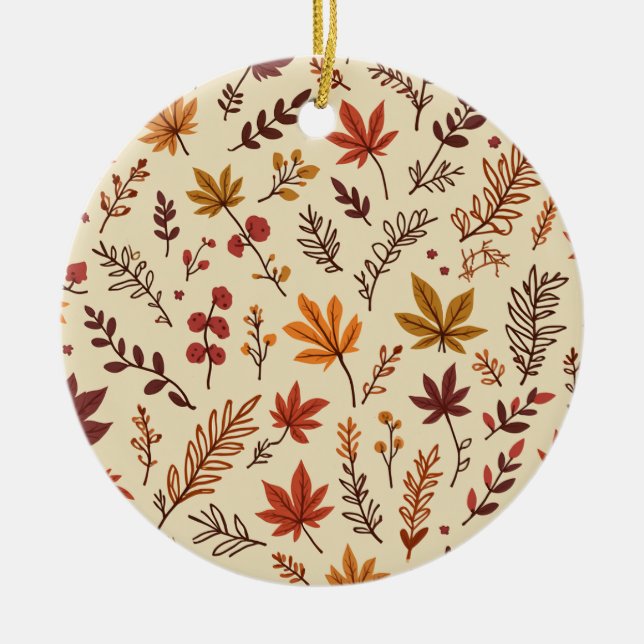 Herbstakrylornament Keramik Ornament (Vorne)