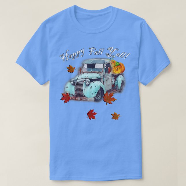 Herbstangebot Herbst glücklich Fall Y'all Niedlich T-Shirt (Design vorne)