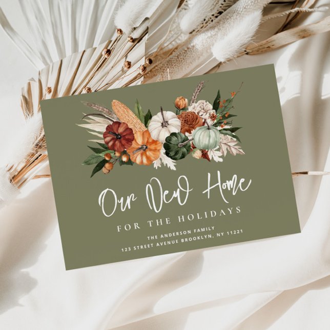 Herbstankündigung für Erntedank Postkarte (Von Creator hochgeladen)